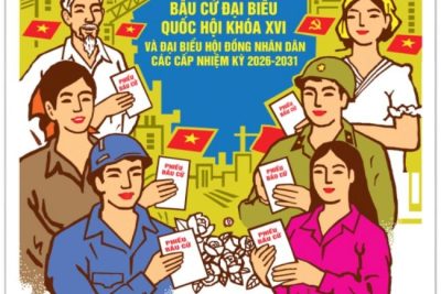 Trường Tiểu học Xuân Phú tuyên truyền bầu cử