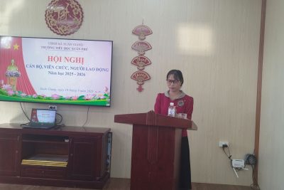 Hội nghị cán bộ, viên chức, người lao động trường Tiểu học Xuân Phú năm học 2025-2026