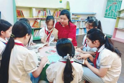 Trường tiểu học Xuân Phú tổ chức tuyên truyền, phát động Cuộc thi Đại sứ Văn hóa đọc